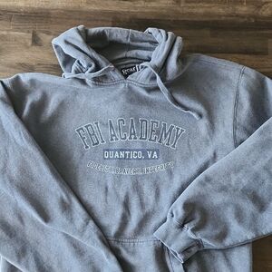 Gray Hoodie - FBI Academy Design